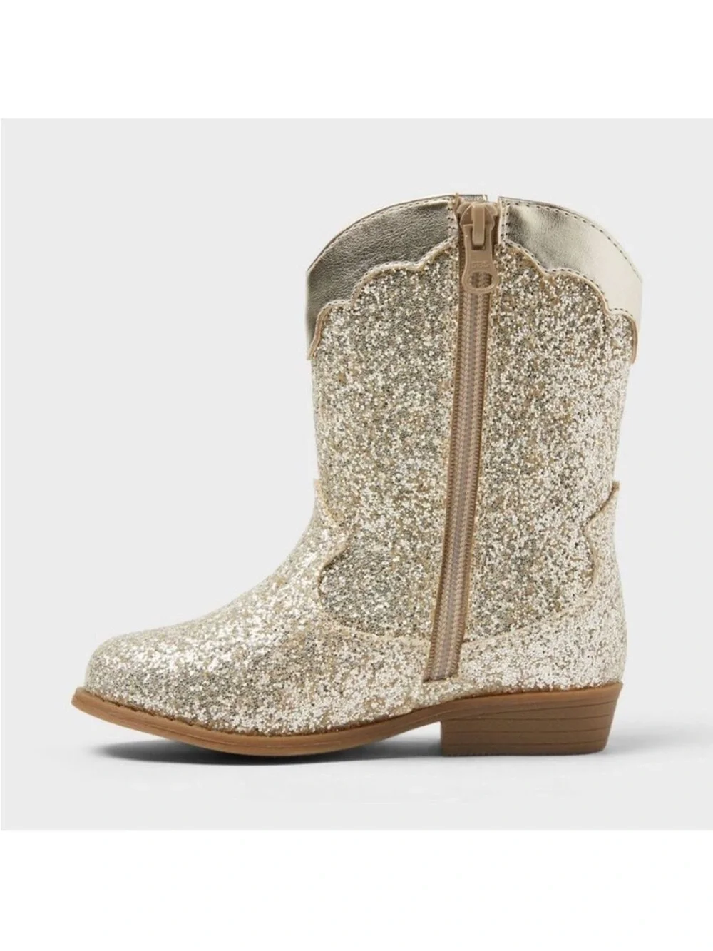 Toddler Dallas Glitter Western Boots - Cat & Jack Gold